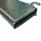 Gucci Chain Wallet Guccissima Bifold Leather GG Supreme Shoulder — view 8
