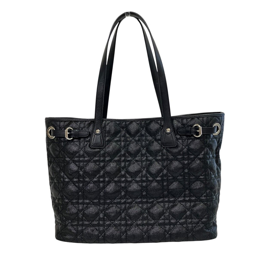 Dior Cannage Small Tote Panarea Canvas Leather — view 2