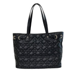 Dior Cannage Small Tote Panarea Canvas Leather — view 2
