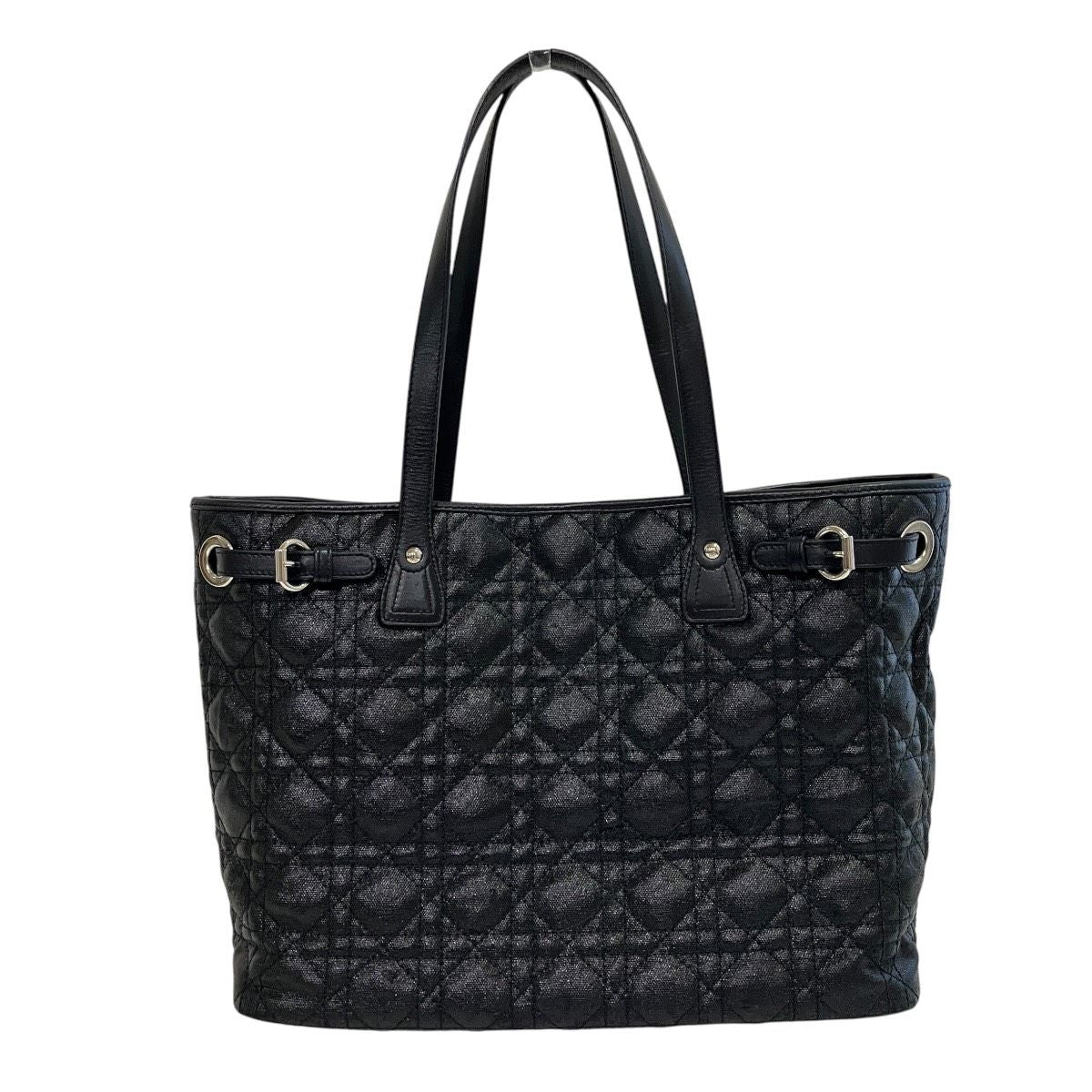 Dior Cannage Small Tote Panarea Canvas Leather — view 2