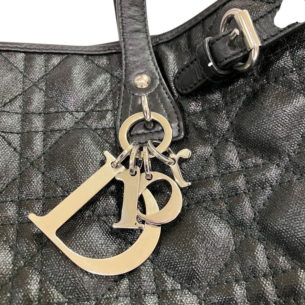 Dior Cannage Small Tote Panarea Canvas Leather — view 5