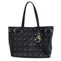 Dior Cannage Small Tote Panarea Canvas Leather