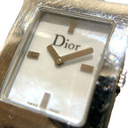 Dior Maris Square Watch SS Leather Quartz Shell Dial — view 4