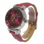 Louis Vuitton Tambour Trunks&bags Watch SS Leather Quartz Red Dial — view 2