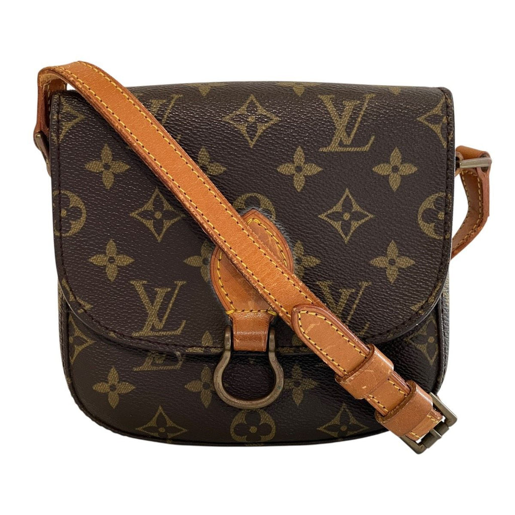 Louis Vuitton Mini Saint Cloud Monogram Shoulder Bag Canvas
