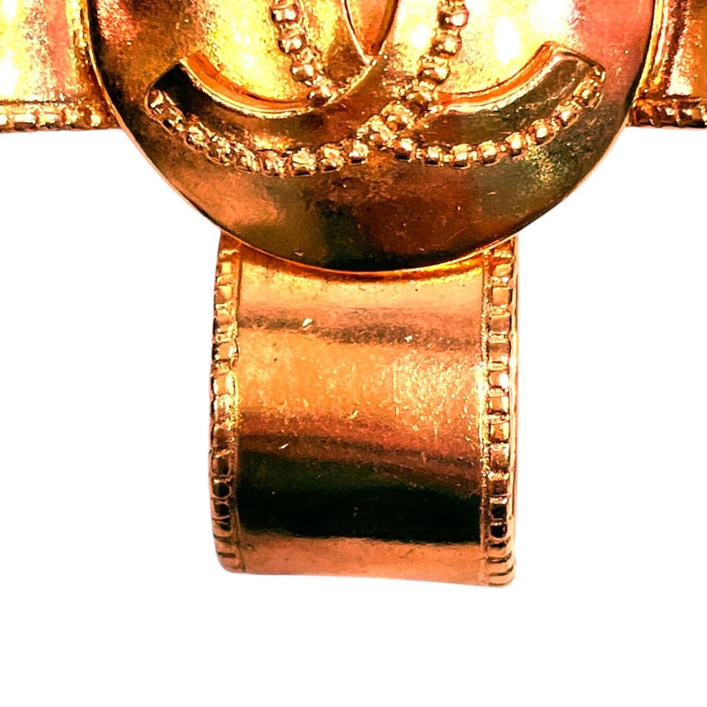 Chanel CC Logo Cross Ribbon Brooch — view 6