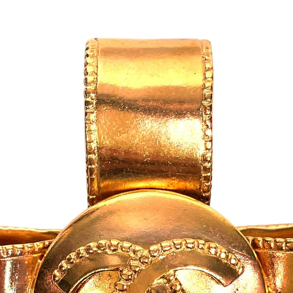 Chanel CC Logo Cross Ribbon Brooch — view 5