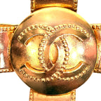Chanel CC Logo Cross Ribbon Brooch — view 4