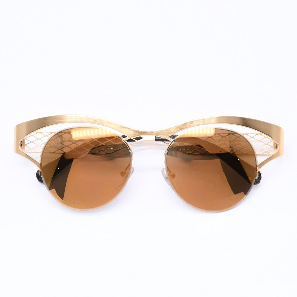Louis Vuitton Sunglasses Leather Gold Eyewear — view 2