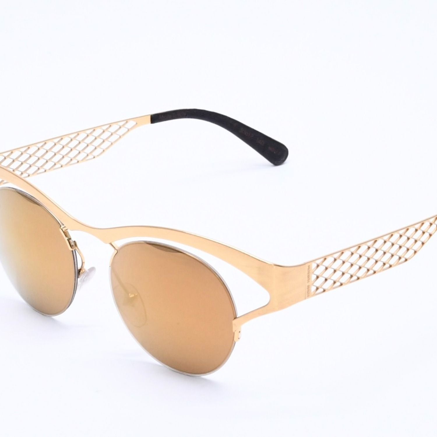 Louis Vuitton Sunglasses Leather Gold Eyewear — view 3