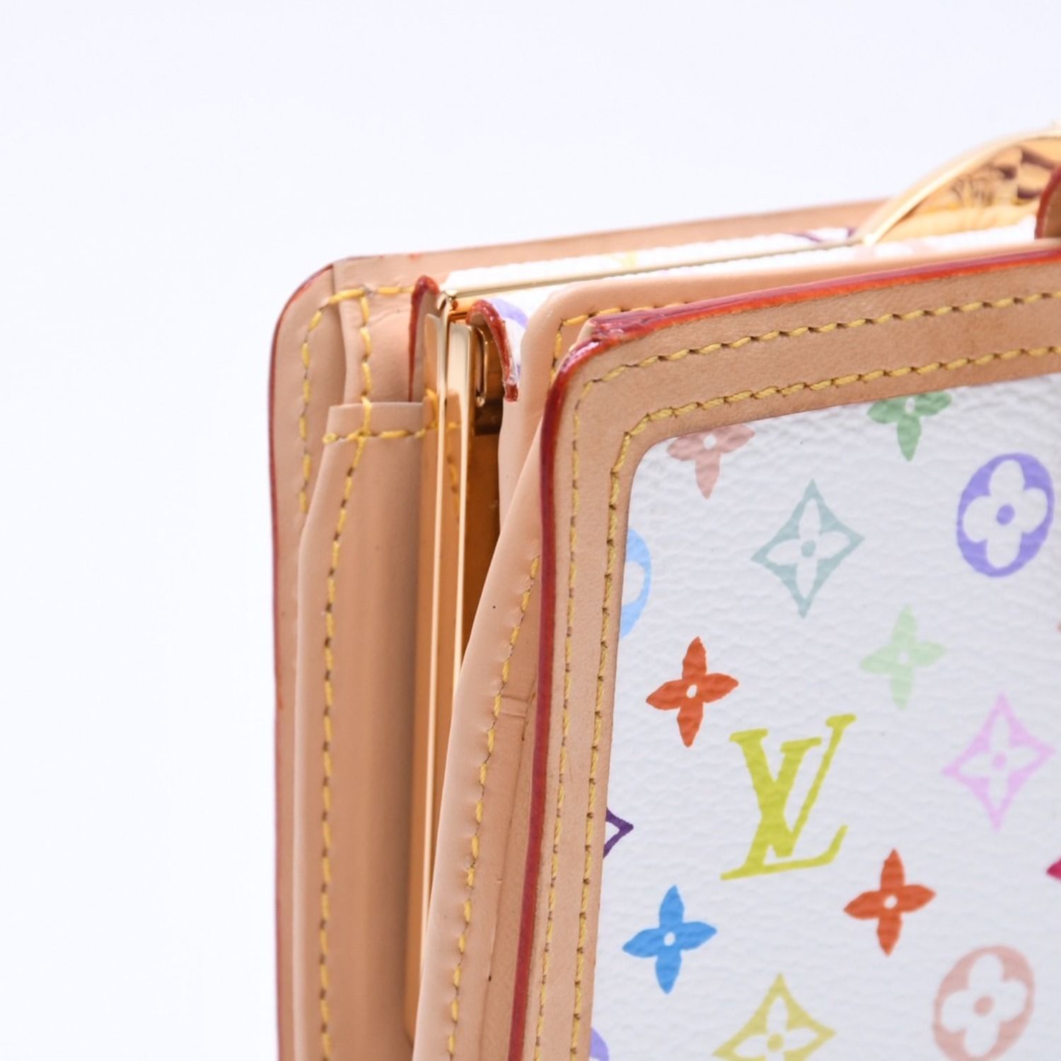 Louis Vuitton Portefeuille Vienois Bifold Wallet Monogram Multicolor White — view 8