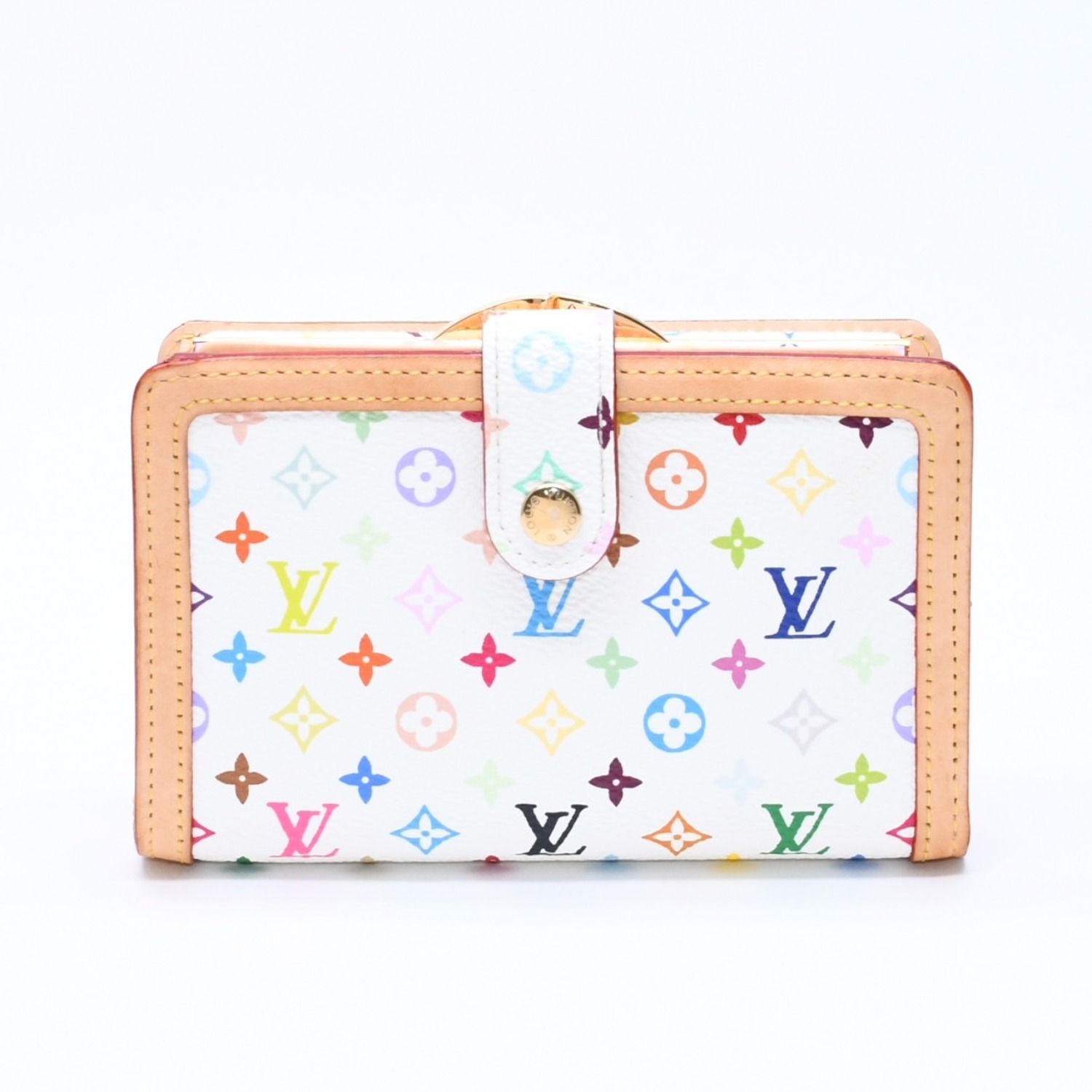 Louis Vuitton Portefeuille Vienois Bifold Wallet Monogram Multicolor White — view 2