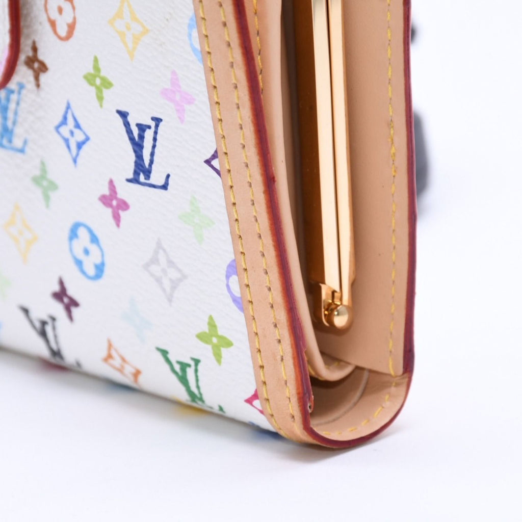 Louis Vuitton Portefeuille Vienois Bifold Wallet Monogram Multicolor White — view 7