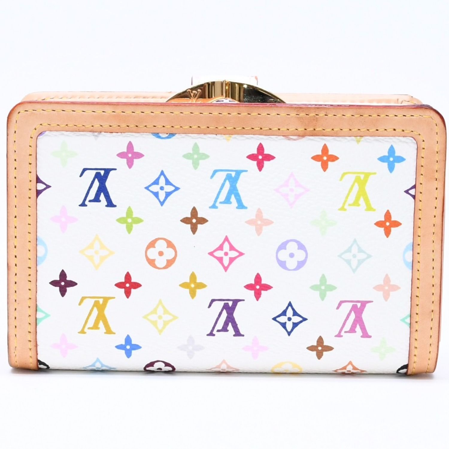 Louis Vuitton Portefeuille Vienois Bifold Wallet Monogram Multicolor White — view 3