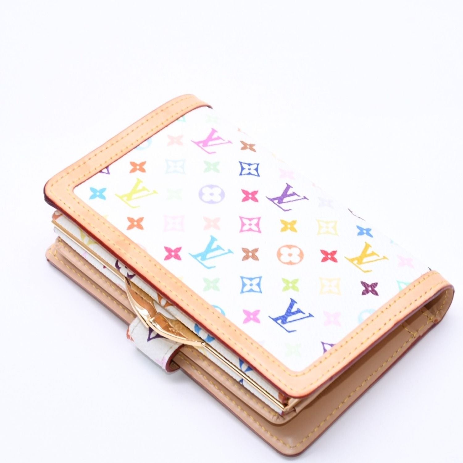Louis Vuitton Portefeuille Vienois Bifold Wallet Monogram Multicolor White — view 5
