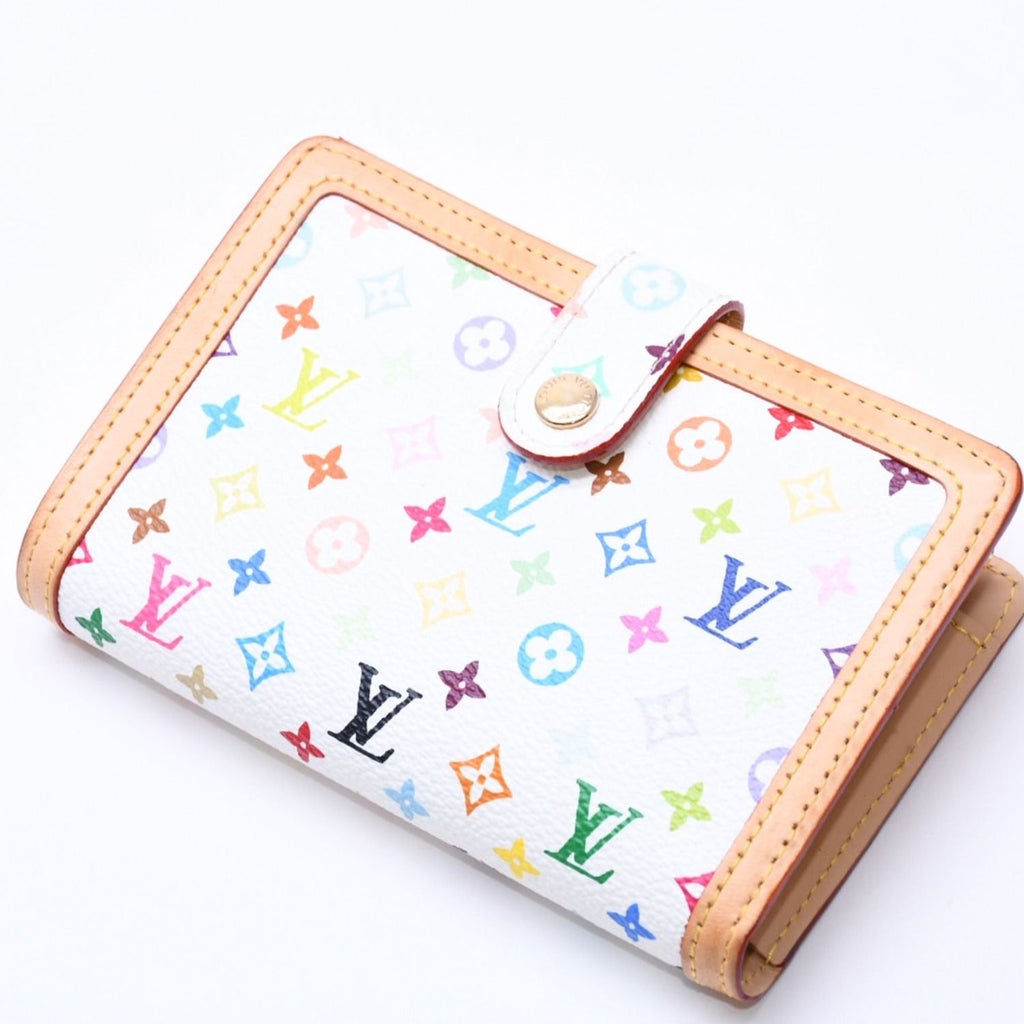 Louis Vuitton Portefeuille Vienois Bifold Wallet Monogram Multicolor White — view 4