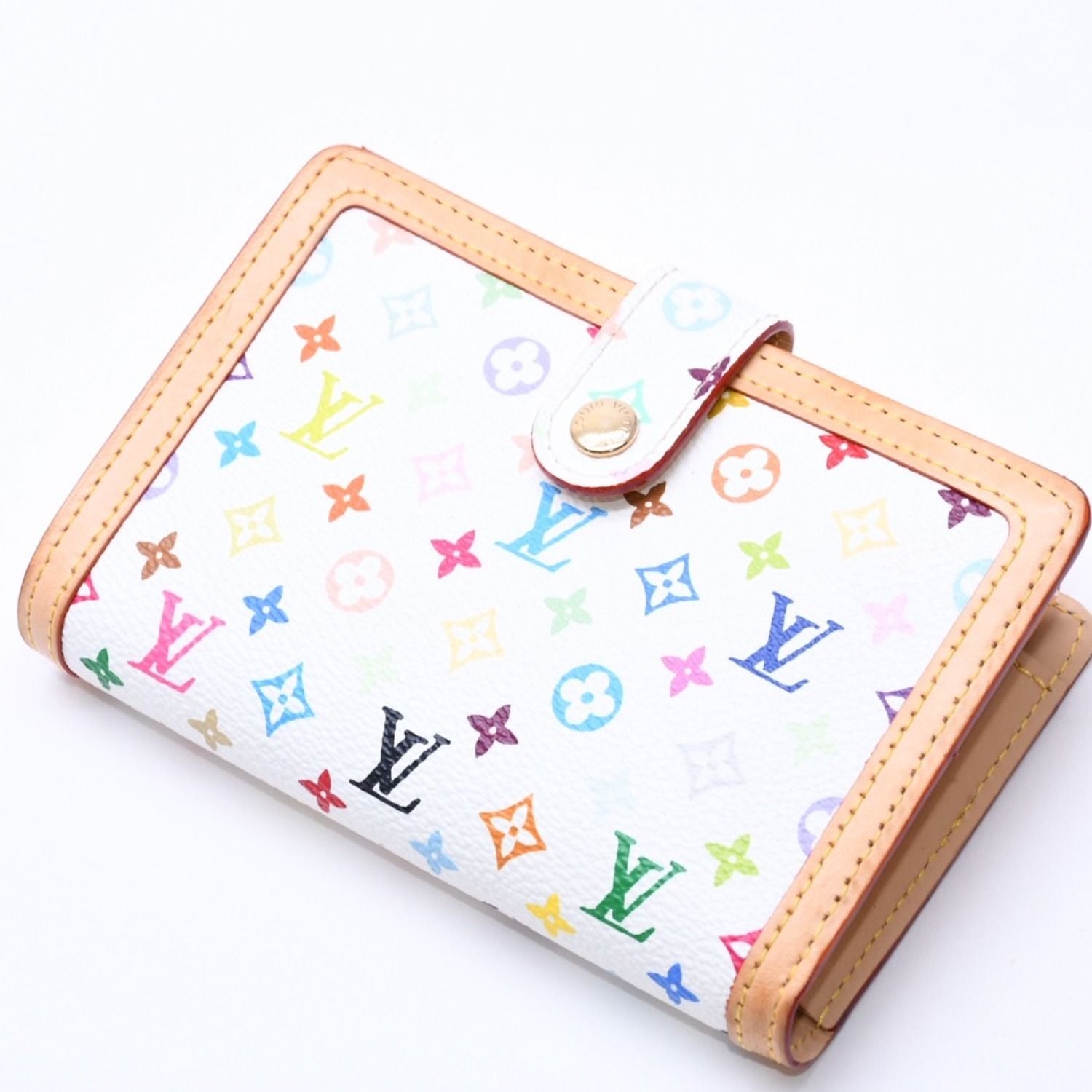 Louis Vuitton Portefeuille Vienois Bifold Wallet Monogram Multicolor White — view 4
