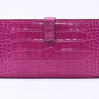 Hermes Wallet Bearn Soufflet Rose Scheherazade Purple Gold — view 3