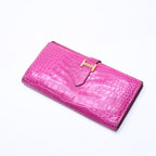 Hermes Wallet Bearn Soufflet Rose Scheherazade Purple Gold — view 4