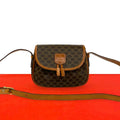 Celine Vintage Macadam Blason Triomphe Logo Leather Mini Shoulder Bag Pochette