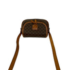 Celine Vintage Macadam Blason Triomphe Logo Leather Mini Shoulder Bag Pochette — view 4