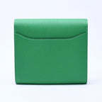 Hermes Bifold Wallet Silver Veau Epsom Green — view 2