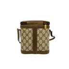 Gucci Vintage Sherry Line GG Logo Leather Mini Shoulder Bag Pochette Brown — view 3