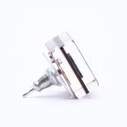 Chanel CC Logo Square Earrings 15 Resin Metal Clear — view 4