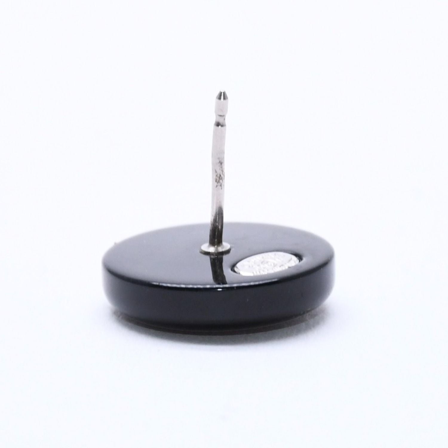 Chanel CC Logo Single Earrings 05 Resin Rhinestone Black — view 7