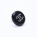 Chanel CC Logo Single Earrings 05 Resin Rhinestone Black — view 3