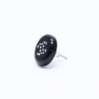 Chanel CC Logo Single Earrings 05 Resin Rhinestone Black — view 2