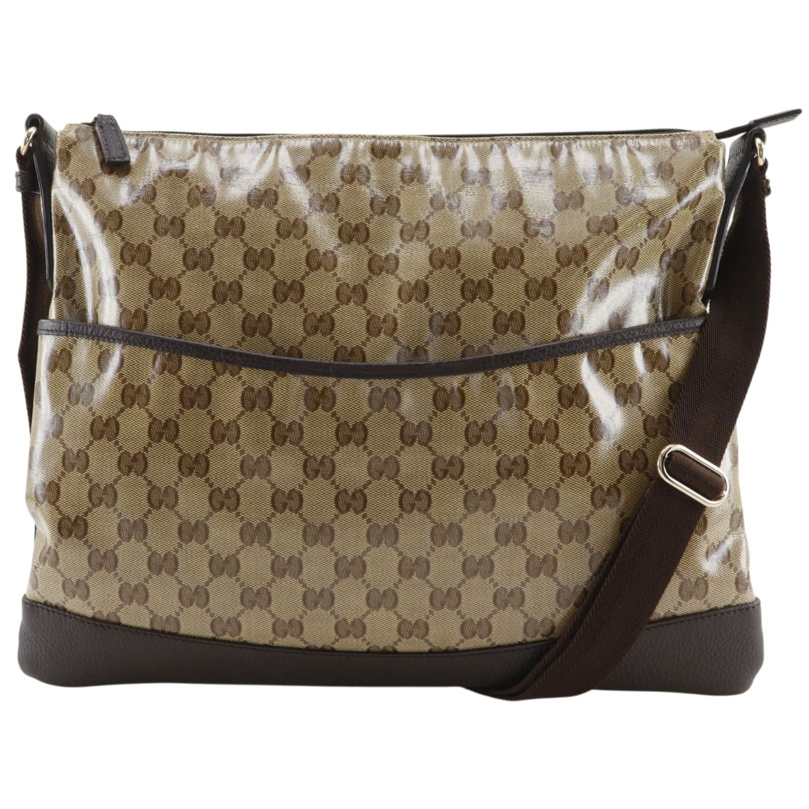 Gucci GG Crystal Brown Shoulder