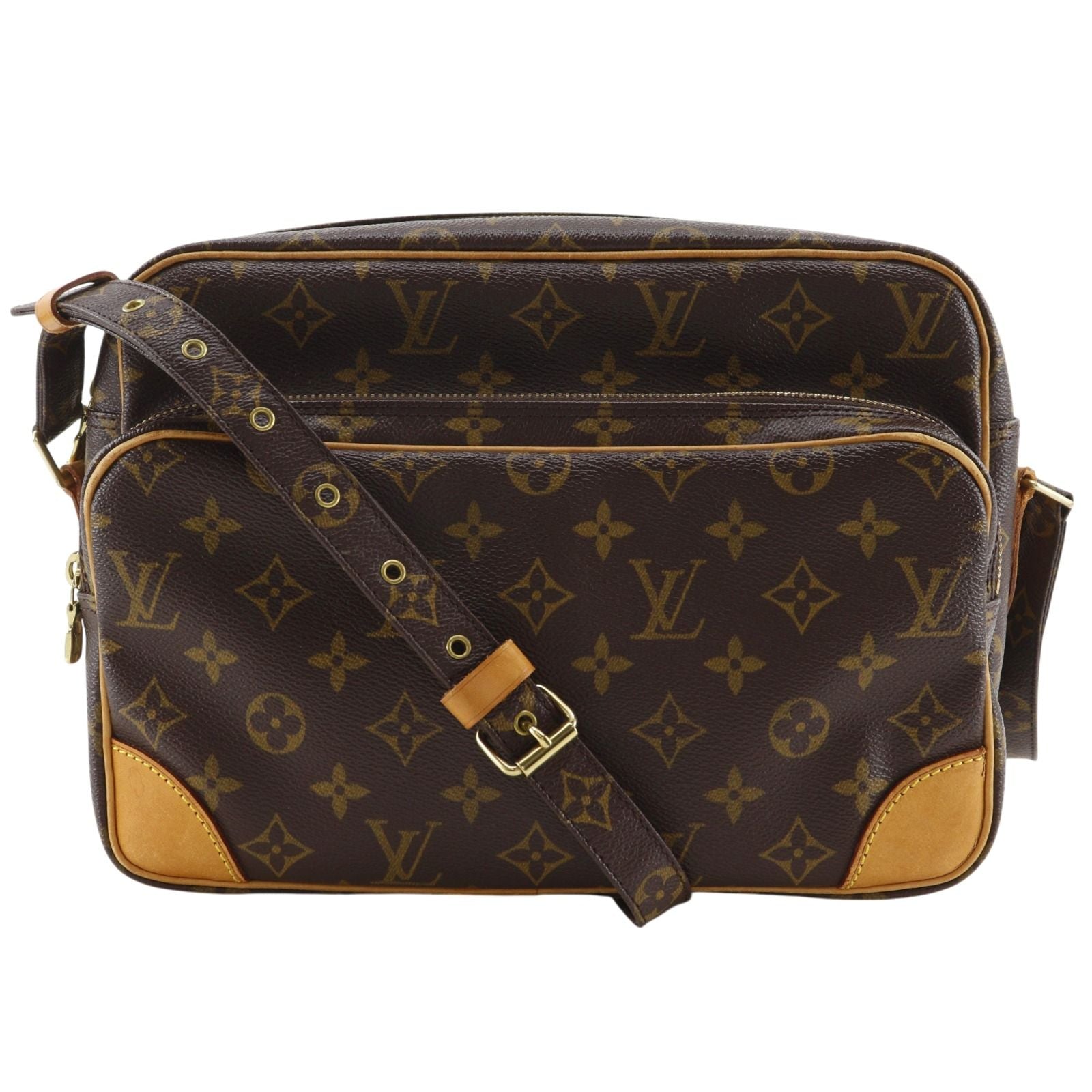 Louis Vuitton Nile Monogram Canvas Brown Shoulder