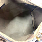 Gucci Vintage GG Pattern Leather Mini Boston Bag Tote Brown — view 9