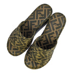 Fendi FF Pattern Sandals Shoes 35 Brown /autumn — view 6
