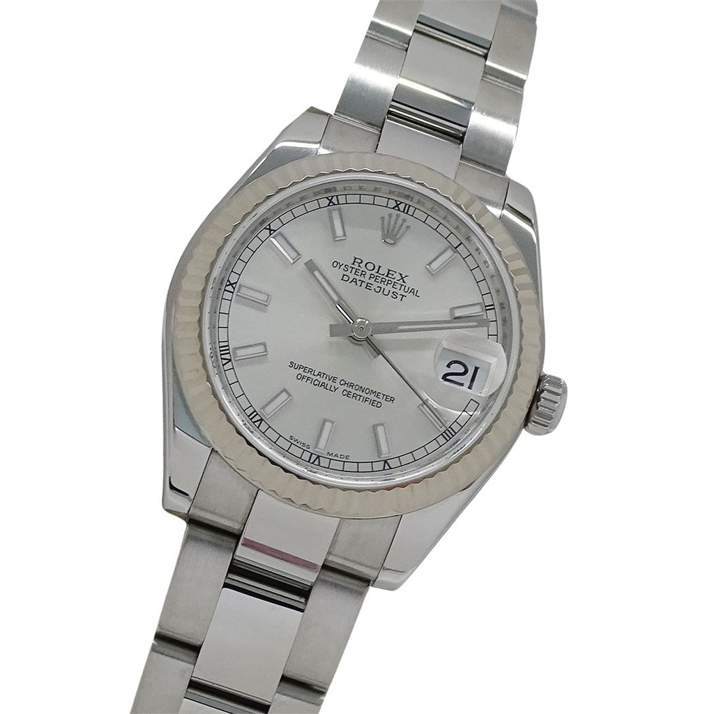 Rolex Datejust Number Watch Automatic Winding at Stainless Steel White Gold WG