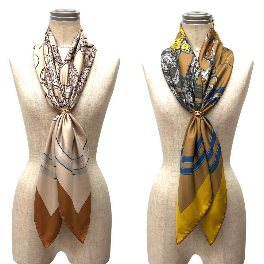 Hermes Scarf Carre 90 Double Face Brides de Gala Ceremonial Bridle Silk 100% — view 2