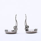 Chanel Vintage CC Logo Earrings 99 Metal Silver Gold — view 7