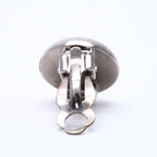 Chanel Vintage CC Logo Earrings 99 Metal Silver Gold — view 5