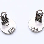 Chanel Vintage CC Logo Earrings 99 Metal Silver Gold — view 6