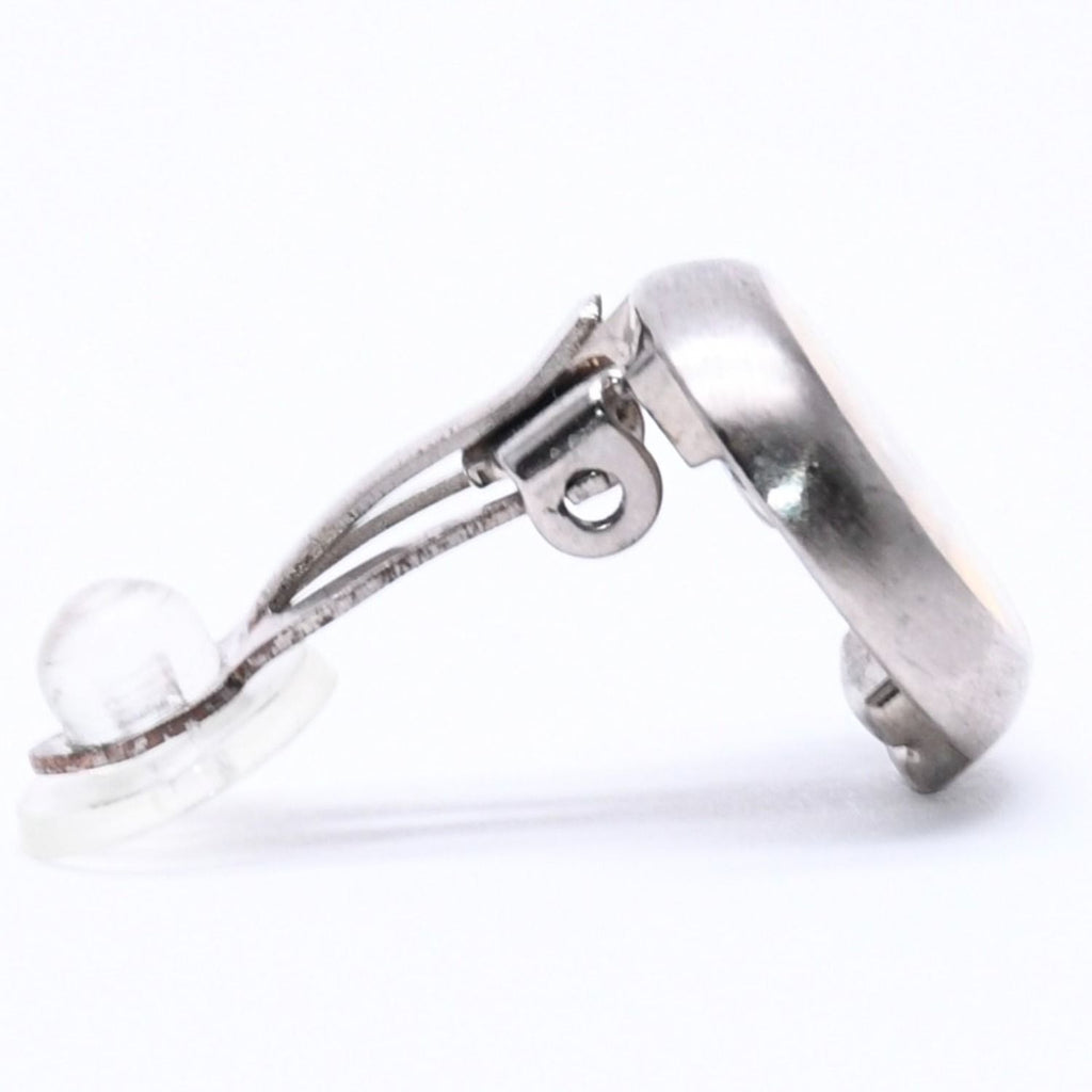Chanel Vintage CC Logo Earrings 99 Metal Silver Gold — view 4