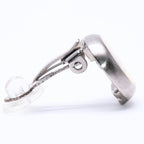 Chanel Vintage CC Logo Earrings 99 Metal Silver Gold — view 4