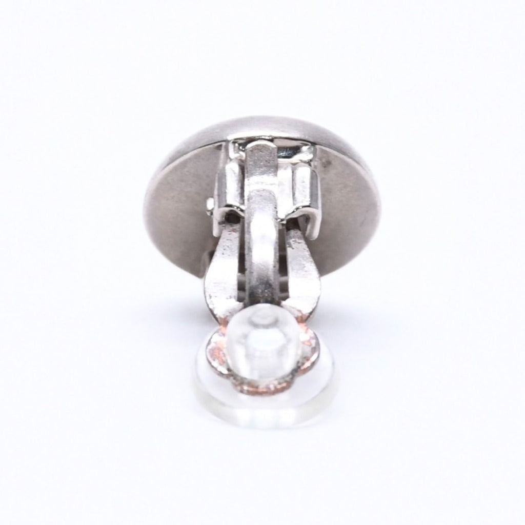 Chanel Vintage CC Logo Earrings 99 Metal Silver Gold — view 5