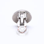 Chanel Vintage CC Logo Earrings 99 Metal Silver Gold — view 5