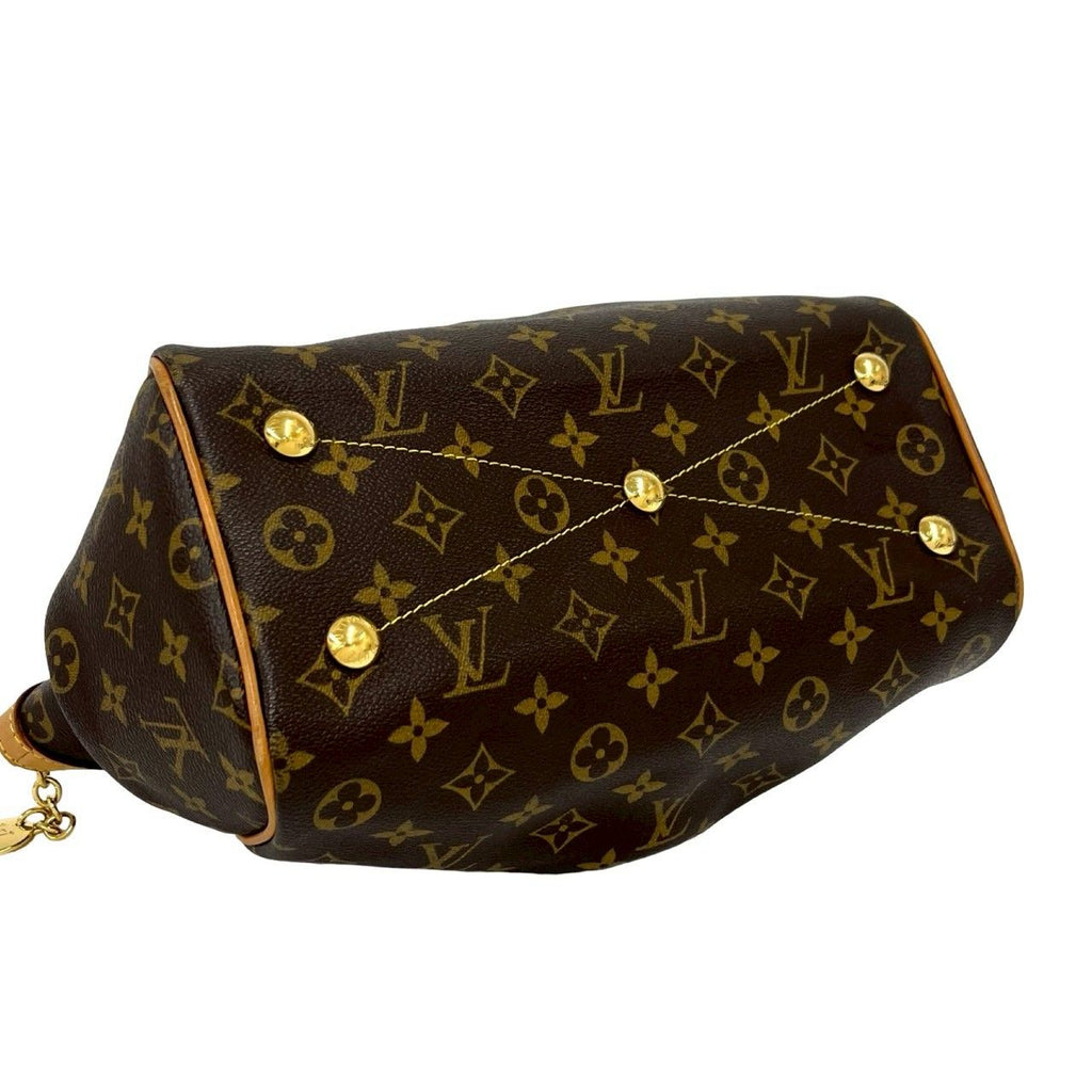 Louis Vuitton Tivoli PM Monogram Leather Mini Boston Bag Tote Brown — view 7