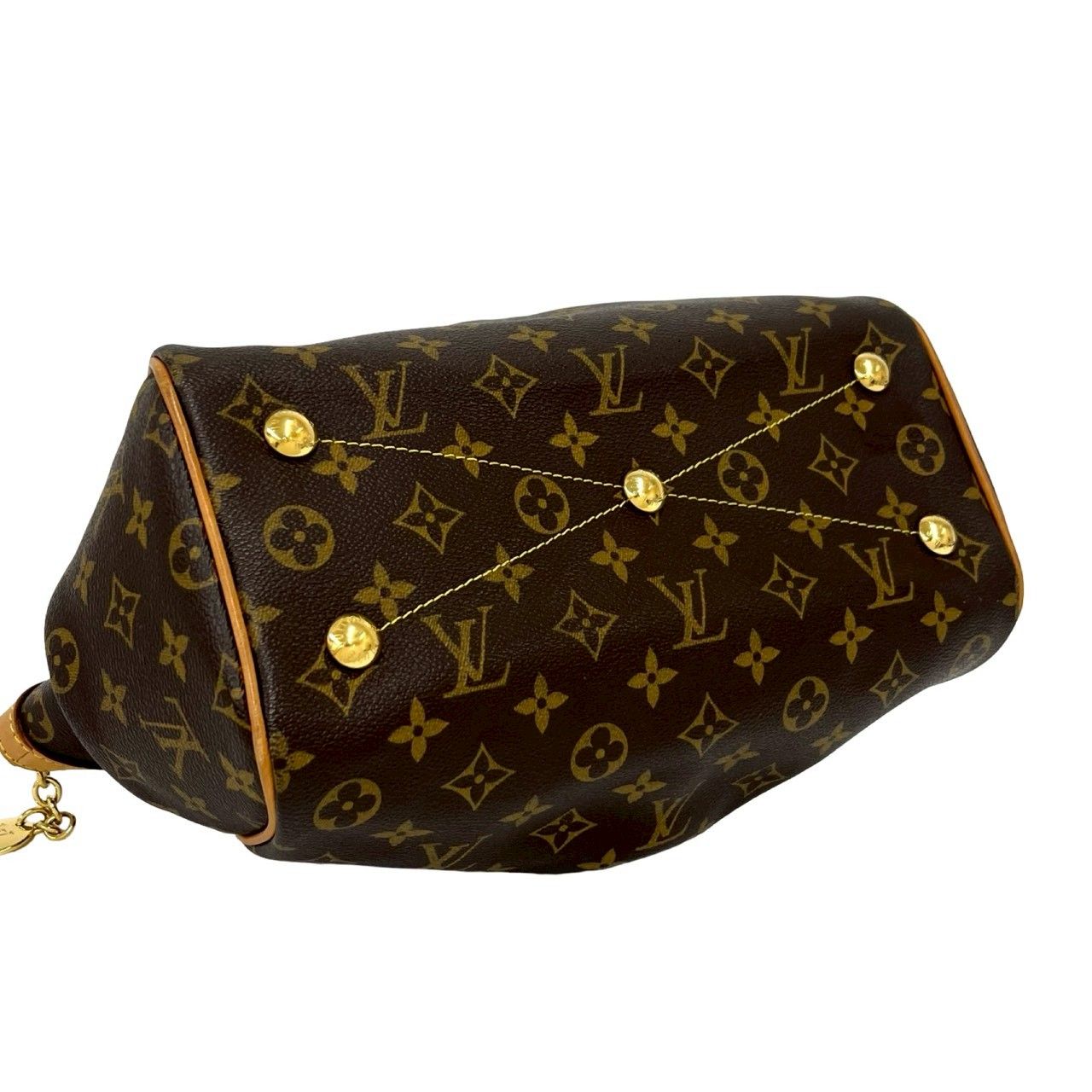 Louis Vuitton Tivoli PM Monogram Leather Mini Boston Bag Tote Brown — view 7