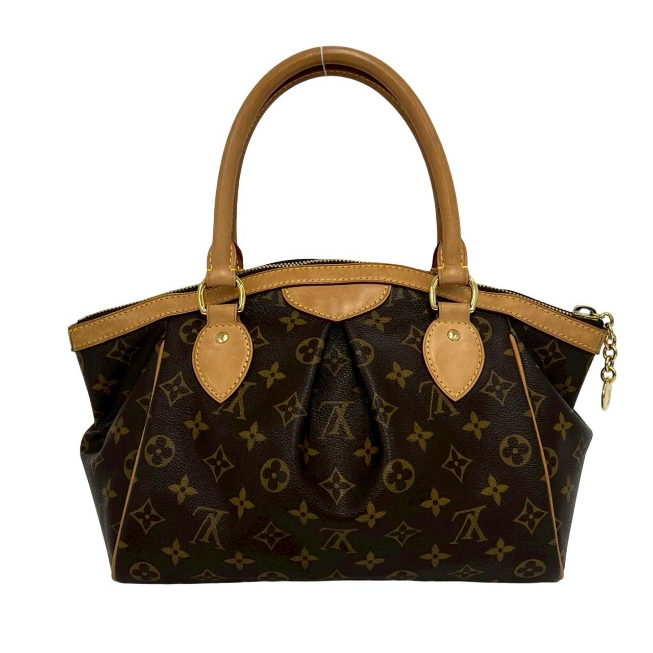 Louis Vuitton Tivoli PM Monogram Leather Mini Boston Bag Tote Brown — view 3