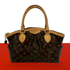 Louis Vuitton Tivoli PM Monogram Leather Mini Boston Bag Tote Brown