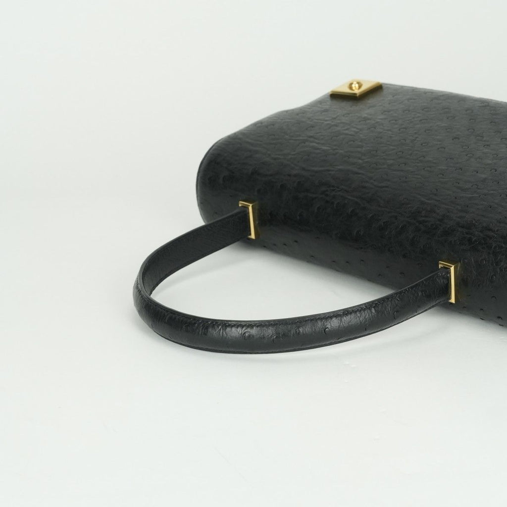 Hermes Piano 25 Tote Noir Black Gold Handbag — view 7