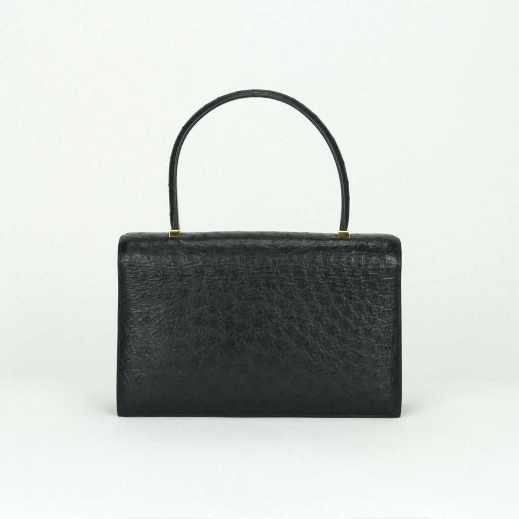 Hermes Piano 25 Tote Noir Black Gold Handbag — view 4